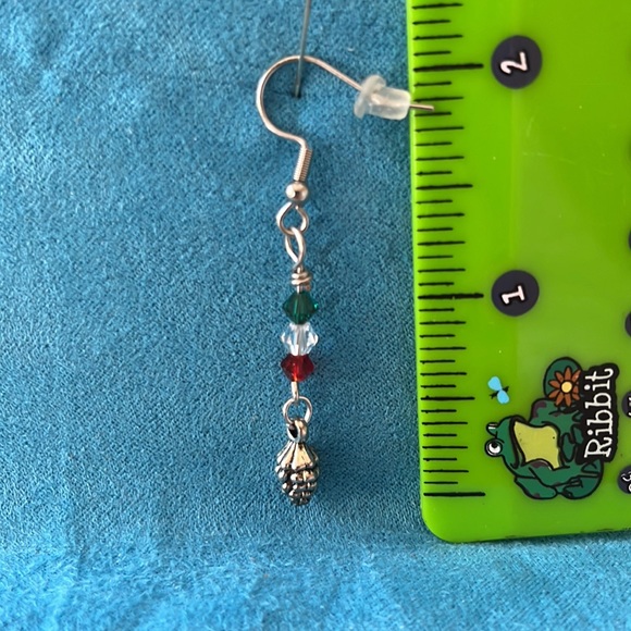 Handmade Christmas Earrings - Picture 2 of 2